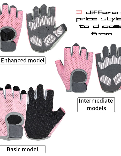 Load image into Gallery viewer, Fitness Weight Lifting Gym Gloves Half Finger Anti-Slip Breathable Bicycle Motorcycle Cycling Gloves Shockproof MTB Road Bike
