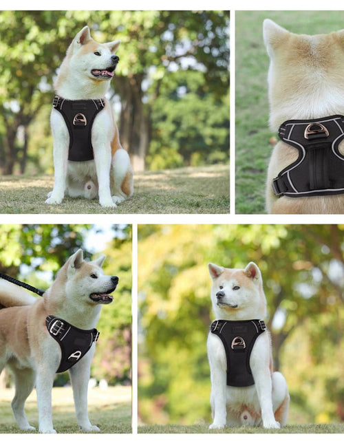 Load image into Gallery viewer, No Pull Dog Harness No Choke Easy Control Handle Reflective Pet Harness 2 Leash Clips Adjustable Soft Padded Dog Vest
