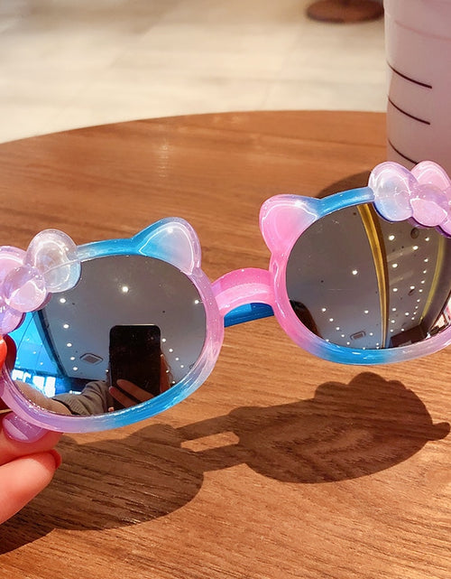 Load image into Gallery viewer, 2022 Boy Girl Cute Cartoon Bear Shape Fashion Round Sunglasses Children Vintage Sunglasses UV Protection Classic Kids Eyewear
