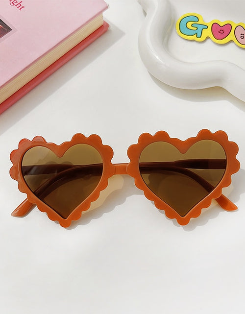 Load image into Gallery viewer, 2023 New Kids Cartoon Heart Sunflower Fruit Rabbit Ears Sunglasses Girls Boy Children Outdoor Round Polarized UV400 Sun Glasses
