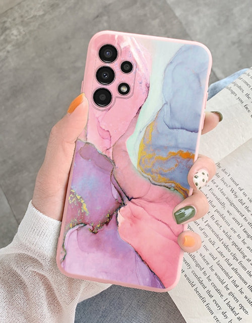 Load image into Gallery viewer, Marble Pattern Phone Case For Samsung Galaxy A13 5G A 13 4G Protective Cover Case Pink Silicone Soft Funda For Samsung A13 Coque
