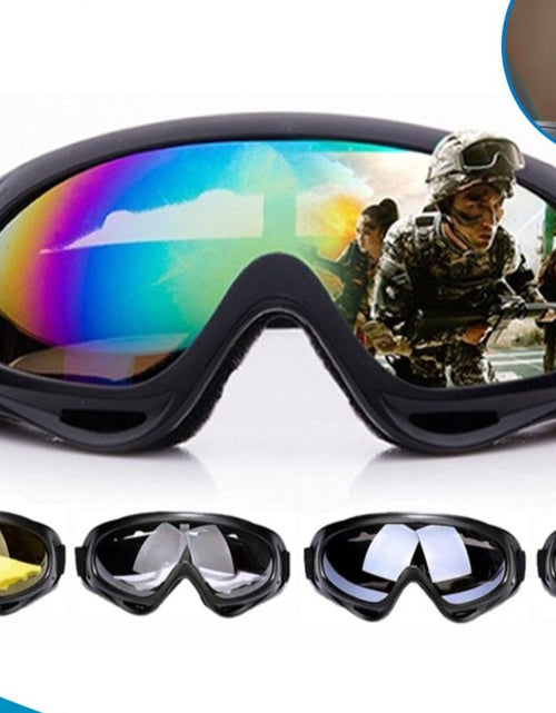 Load image into Gallery viewer, 1 Pcs Winter Skiing Glasses Goggles Outdoor Sports CS Glasses Ski Goggles UV400 Dustproof Moto Cycling
