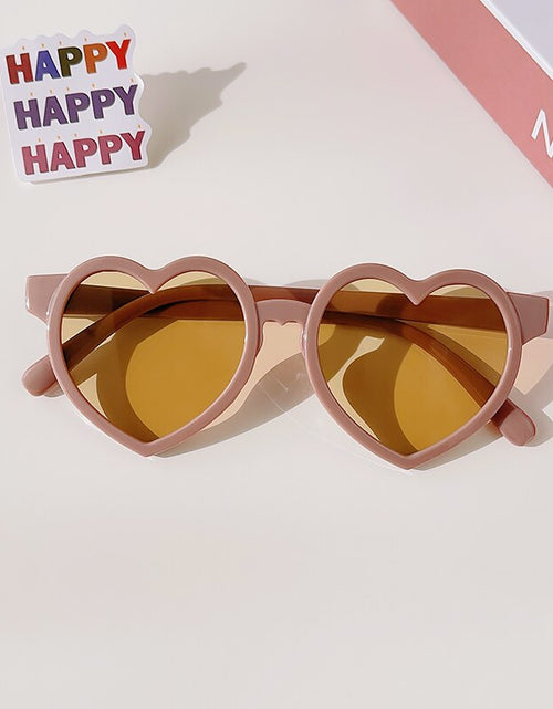 Load image into Gallery viewer, 2023 New Kids Cartoon Heart Sunflower Fruit Rabbit Ears Sunglasses Girls Boy Children Outdoor Round Polarized UV400 Sun Glasses
