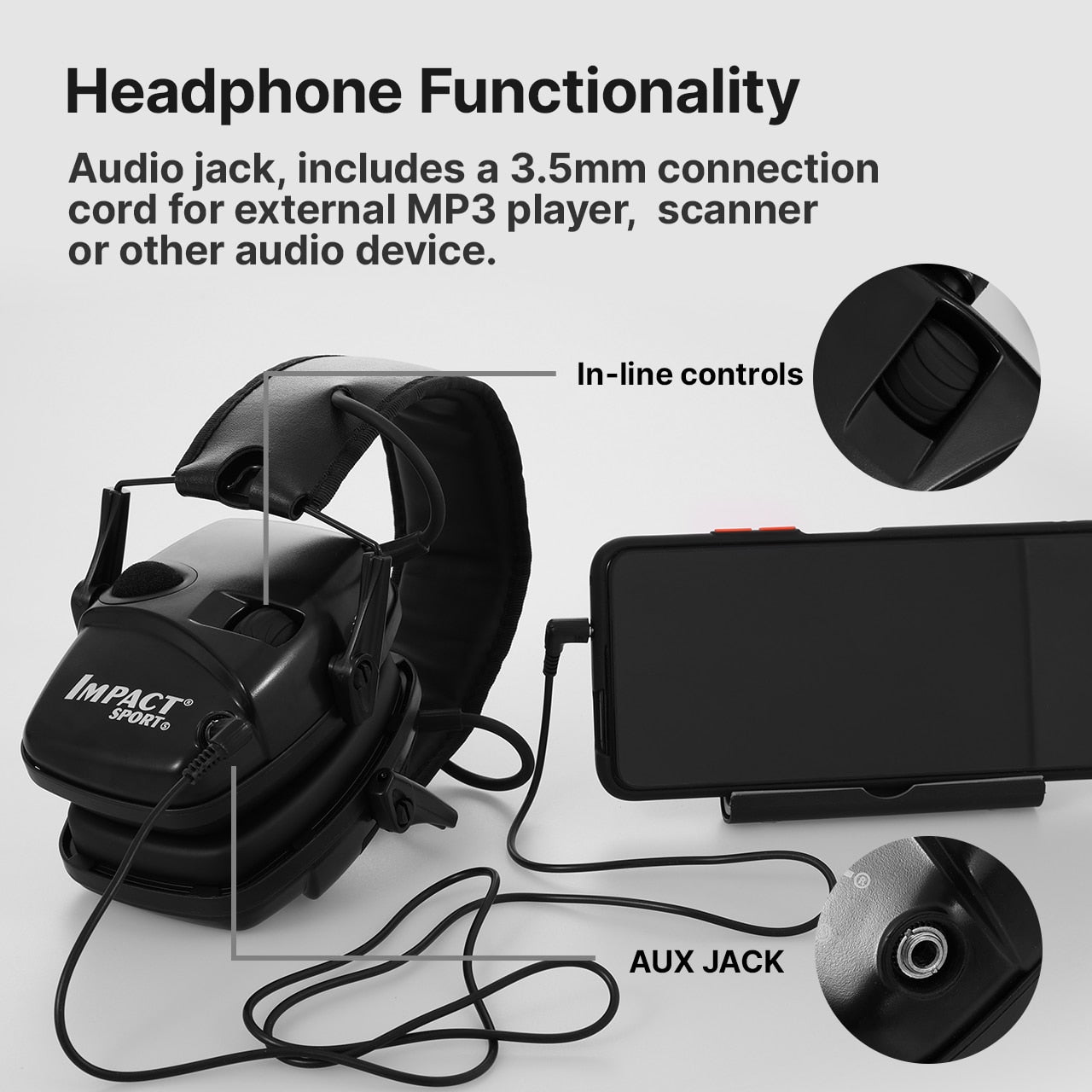 Headphones for Shooting Electronic Hearing protection Ear protect Noise Reduction active hunting headphone