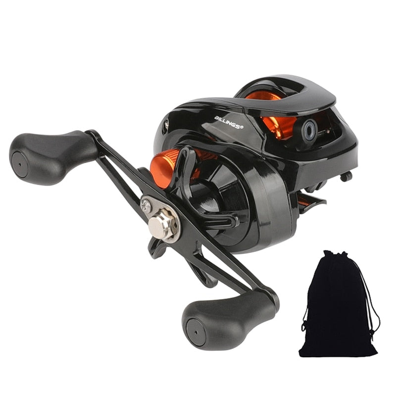 Lightweight Spool 6.3:1 Gear Ratio Baitcasting Fishing Wheel Baitcasting Reel 8kg Max Drag Saltwater High Speed Fishing Reel