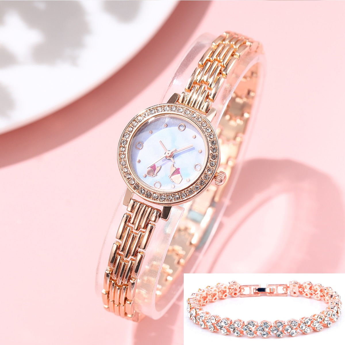 Watch For Women Watches 2022 Best Selling Products Luxury Watch Luxury Brand Reloj Mujer Watch Bracelet Set Diamond Steel Band