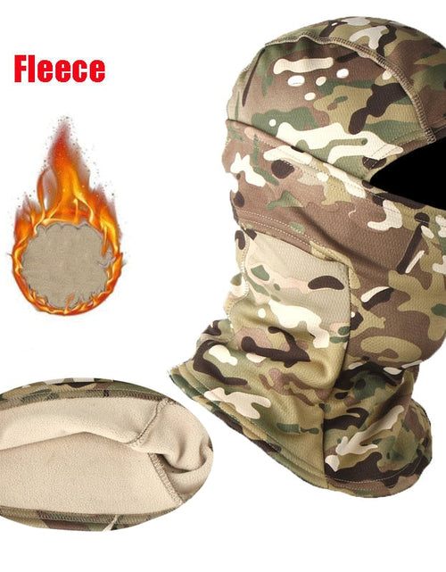 Load image into Gallery viewer, Winter Fleece Tactical Military Balaclava Outdoor Hunting Cycling Hiking Skiing Scarf Snowboard Face Mask Windproof Men Women
