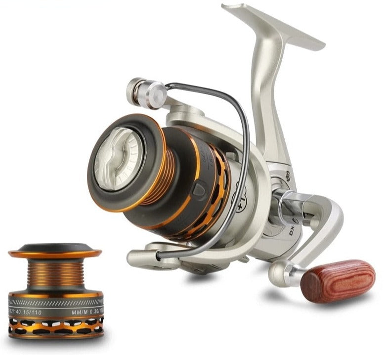 Double Spool Fishing coil Wooden handshake 12+ 1BB Spinning Fishing Reel Professional Metal Left/Right Hand  Fishing Reel Wheels