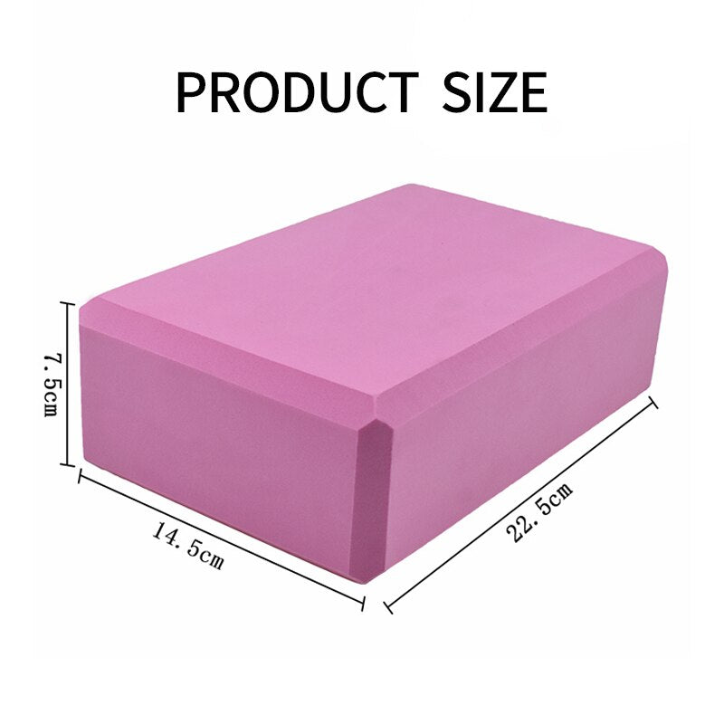 EVA Foam Yoga Block Props Brick Gym Pilates Yoga Column Back Exercise BodyBuilding Fitness Sport Workout Equipment for Home