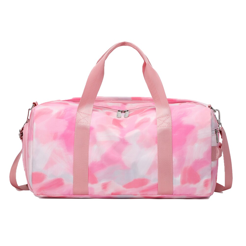 Kids Duffle Bag For Girls Teens Gymnastics Gym Bag Kids Dance Bag Shoe Compartment Wet Pocket Weekender Overnight Sports