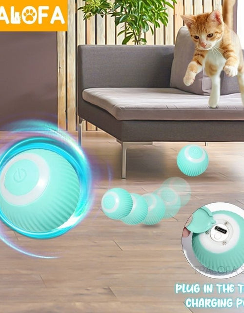 Load image into Gallery viewer, Smart Cat Toys Electric Cat Ball Automatic Rolling Ball Cat Interactive Toys Pets Toy For Cats Indoor Playing Cat Accessories
