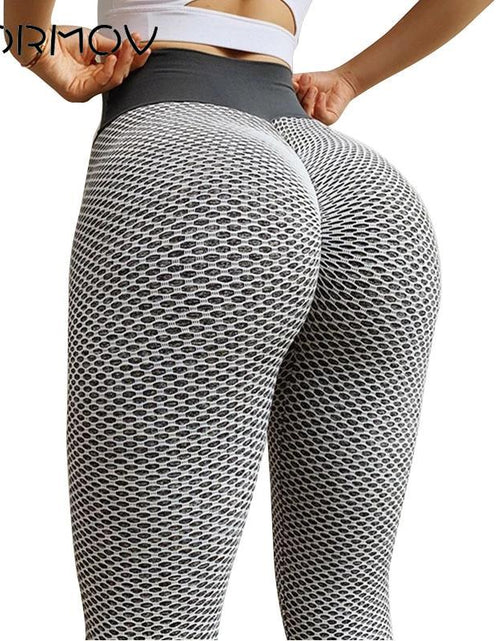 Load image into Gallery viewer, Jacquard Yoga Pants Seamless Sports Tights Fitness High Waist Leggings Breathable Gym Fitness Push Up Clothing Girl 2022
