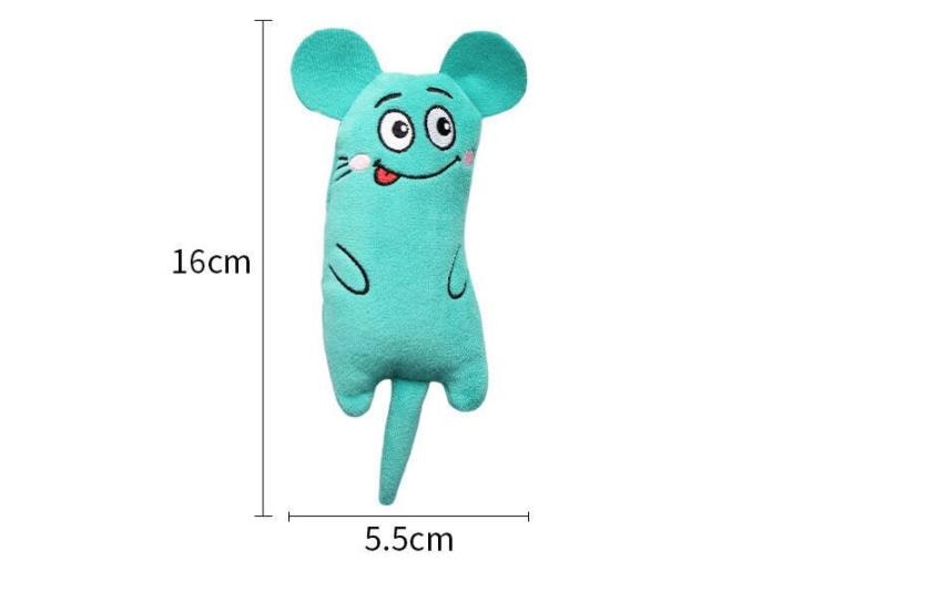 Cute Cat Toys Funny Interactive Plush Cat Toy Mini Teeth Grinding Catnip Toys Kitten Chewing Squeaky Toy Pets Accessories