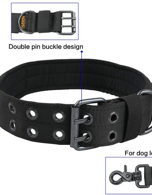 Load image into Gallery viewer, Durable Tactical Dogs Collar Leash Set Adjustable Military Pets Collars German Shepherd Training Medium Large Dog Accessories
