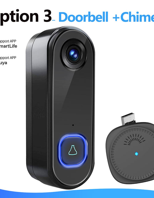 Load image into Gallery viewer, TUYA Video Doorbell WiFi  Wireless Outdoor Door Bell Camera AC DC Power 1080P Video Door Phone Waterproof IP65 Alexa Google Home
