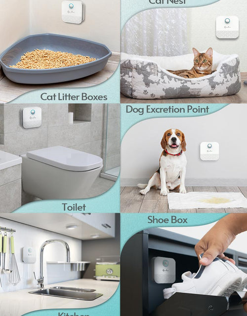 Load image into Gallery viewer, 4000mAh Smart Cat Odor Purifier For Cats Litter Box Deodorizer Dog Toilet Rechargeable Air Cleaner Pets Deodorization
