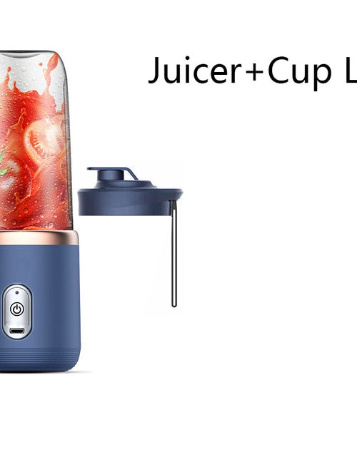 Load image into Gallery viewer, 6 Blades Portable Juicer Cup Juicer Fruit Juice Cup Automatic Small Electric Juicer Smoothie Blender Ice CrushCup Food Processor
