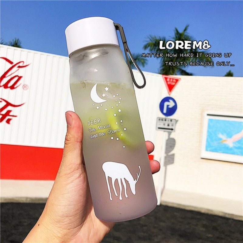 700/500ml Plastic Bottle For Water Girl Cute Drinking Bottle For Children Gym School  FREE SHIPPING WATER BOTTL