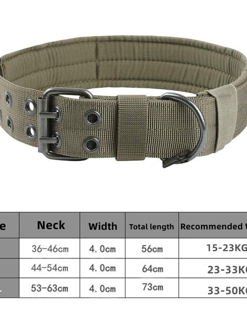 Load image into Gallery viewer, Durable Tactical Dogs Collar Leash Set Adjustable Military Pets Collars German Shepherd Training Medium Large Dog Accessories
