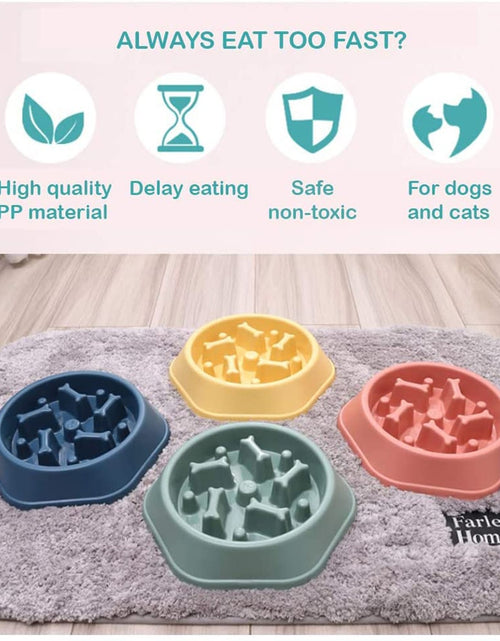 Load image into Gallery viewer, Pet Dog Bowl Dog Slow Feeder Bowl Puppy Cat Slow Eating Dish Bowl Anti-Gulping Food Plate Feeding Dog Cat Food Bowl Pet Supplies
