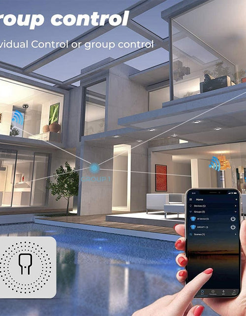 Load image into Gallery viewer, 16A Wifi Smart Switch Smart Home Light Switches Module 2-way Control Work with Tuya Smart Life Alexa Alice Google Home Switch
