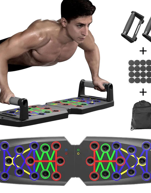 Load image into Gallery viewer, Push Up Board Portable Multi FunctionFoldable Workout Equipments Push Up Bar for Home Gym Equipment Bodybuilding Fitness Sports
