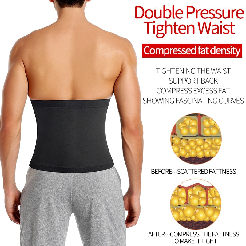 Men Hot Sweat Sauna Vest Waist Trainer Slimming Body Shapers Vest Shapewear Corset Gym Underwear Fat Burn Slim Tank Top