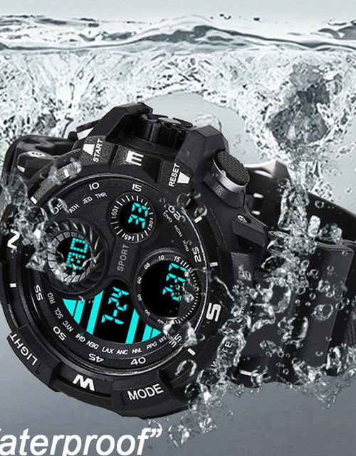 Load image into Gallery viewer, Black Digital Watch for Men Sports Watches Waterproof Outdoor Chronograph Hand Clock G Infantry Shock Student Wristwatch
