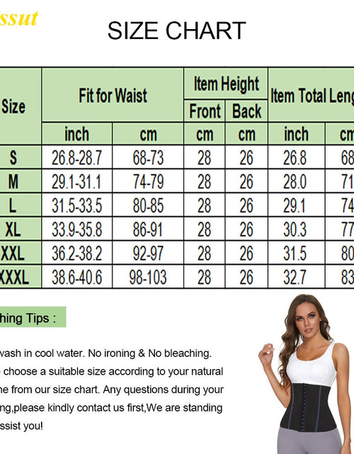 Load image into Gallery viewer, Sauna Waist Trainer for Women Hot Sweat Girdle Weight Loss Belly Belt Tummy Control Lady Body Shaper Fat Burning Workout
