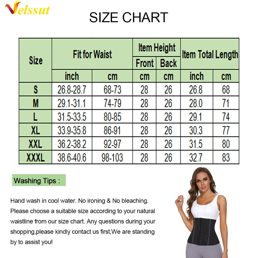 Sauna Waist Trainer for Women Hot Sweat Girdle Weight Loss Belly Belt Tummy Control Lady Body Shaper Fat Burning Workout