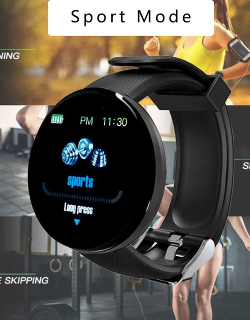 Load image into Gallery viewer, 2Pcs D18 Smart Watch Men and women digital Watch Bluetooth Sports fitness tracker pedometer D18S smart watch for Android iOS
