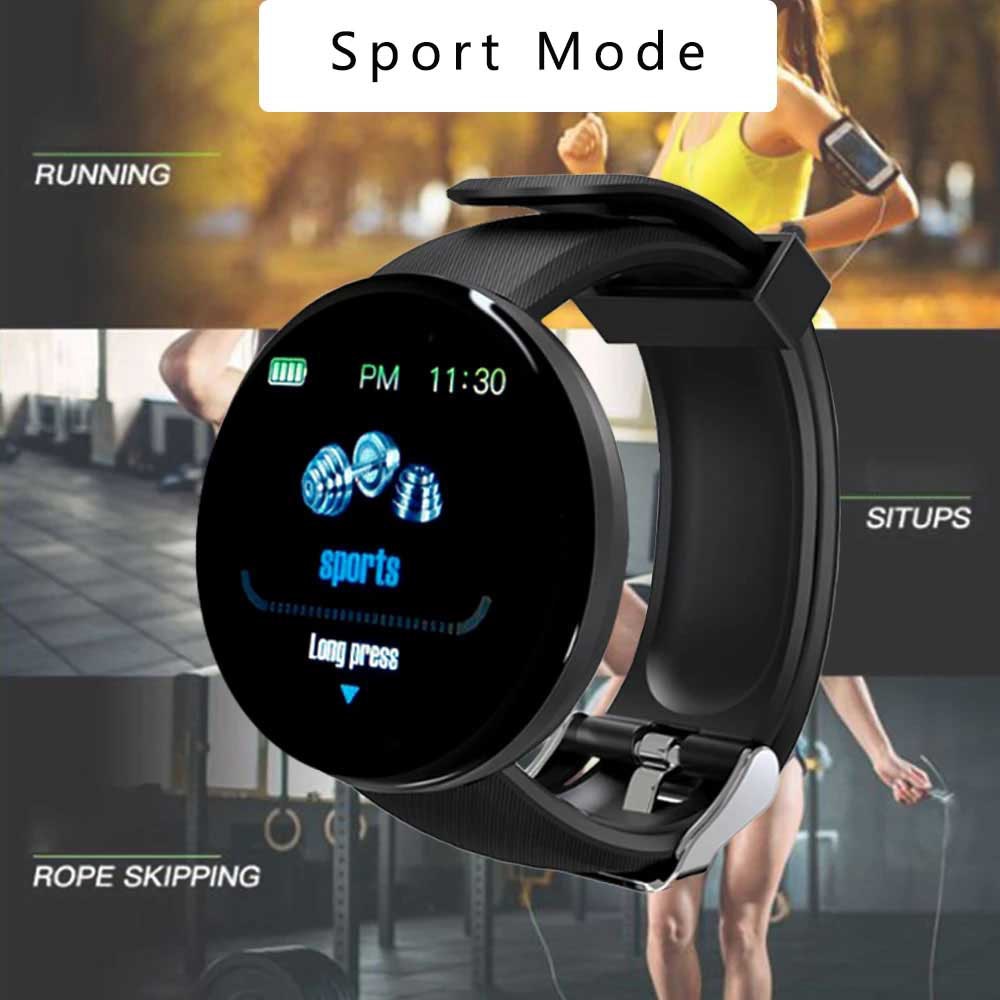 2Pcs D18 Smart Watch Men and women digital Watch Bluetooth Sports fitness tracker pedometer D18S smart watch for Android iOS