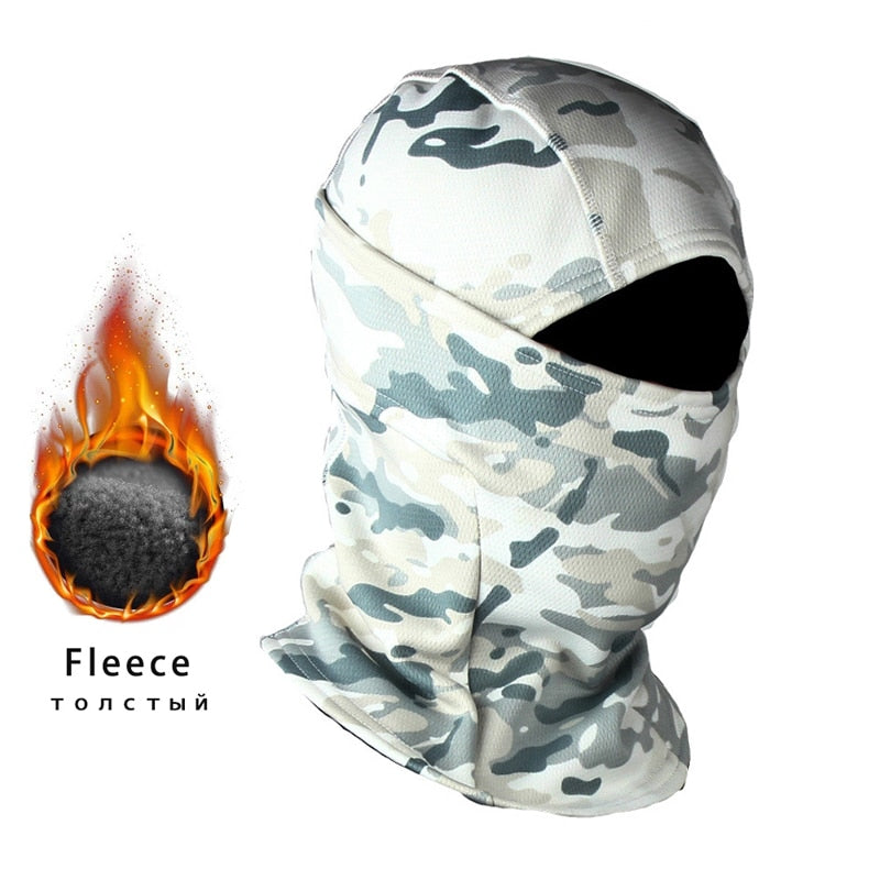 Winter Fleece Tactical Military Balaclava Outdoor Hunting Cycling Hiking Skiing Scarf Snowboard Face Mask Windproof Men Women