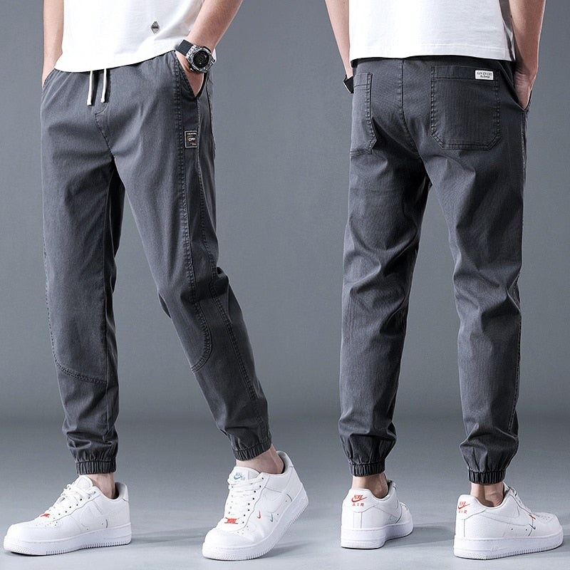 2023 Spring Summer Cotton Jogger Pant Men Pants Harajuku Cargo Jeans Casual Harem Denim Korean Hip Hop Sweatpants Male Trousers