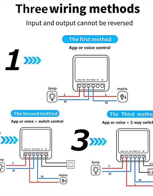 Load image into Gallery viewer, 16A Wifi Smart Switch Smart Home Light Switches Module 2-way Control Work with Tuya Smart Life Alexa Alice Google Home Switch
