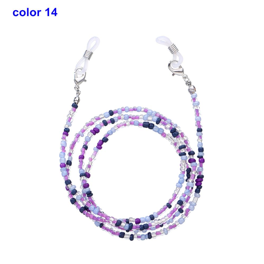 New Anti-Lost Eyeglass Strap Beaded Mask Chain Fashion Reading Glasses Sunglasses Spectacles Holder Neck Cord