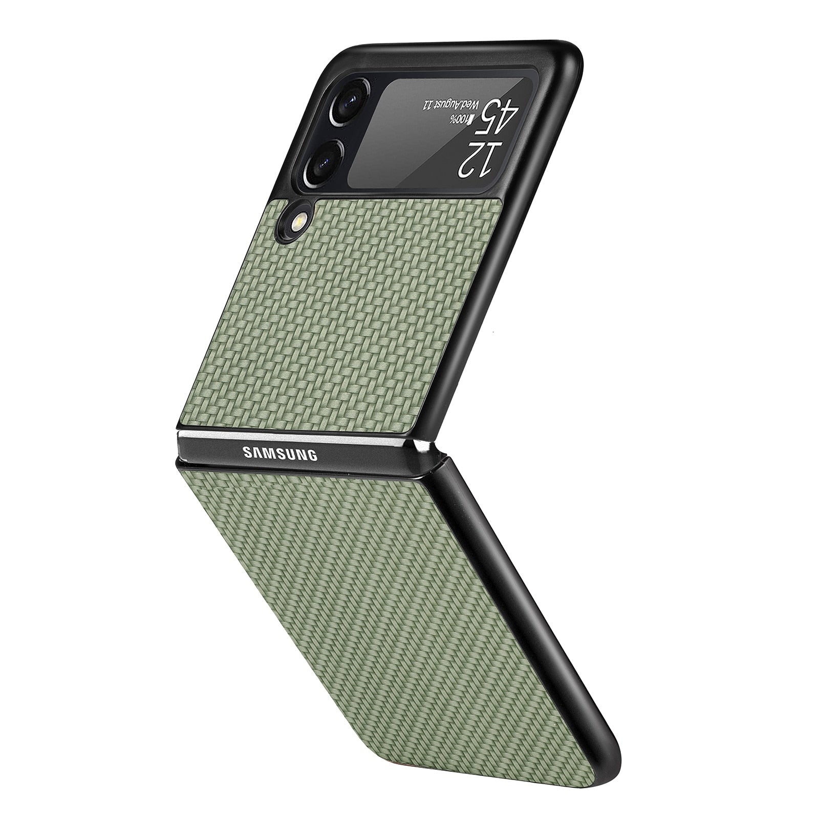 Luxury Carbon Fiber Slim Case for Samsung Galaxy Z Flip 3 4 5G Flip3 Flip4 Phone Protective Cover Coque for Samsung Z Flip 4