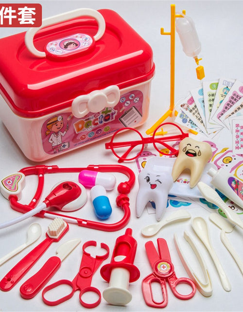 Load image into Gallery viewer, Doctor Toy Set Play House Toy Doctor Set Stethoscope Children Play House Storage Box Simulation Doctor Supplies Toy Boy Girl
