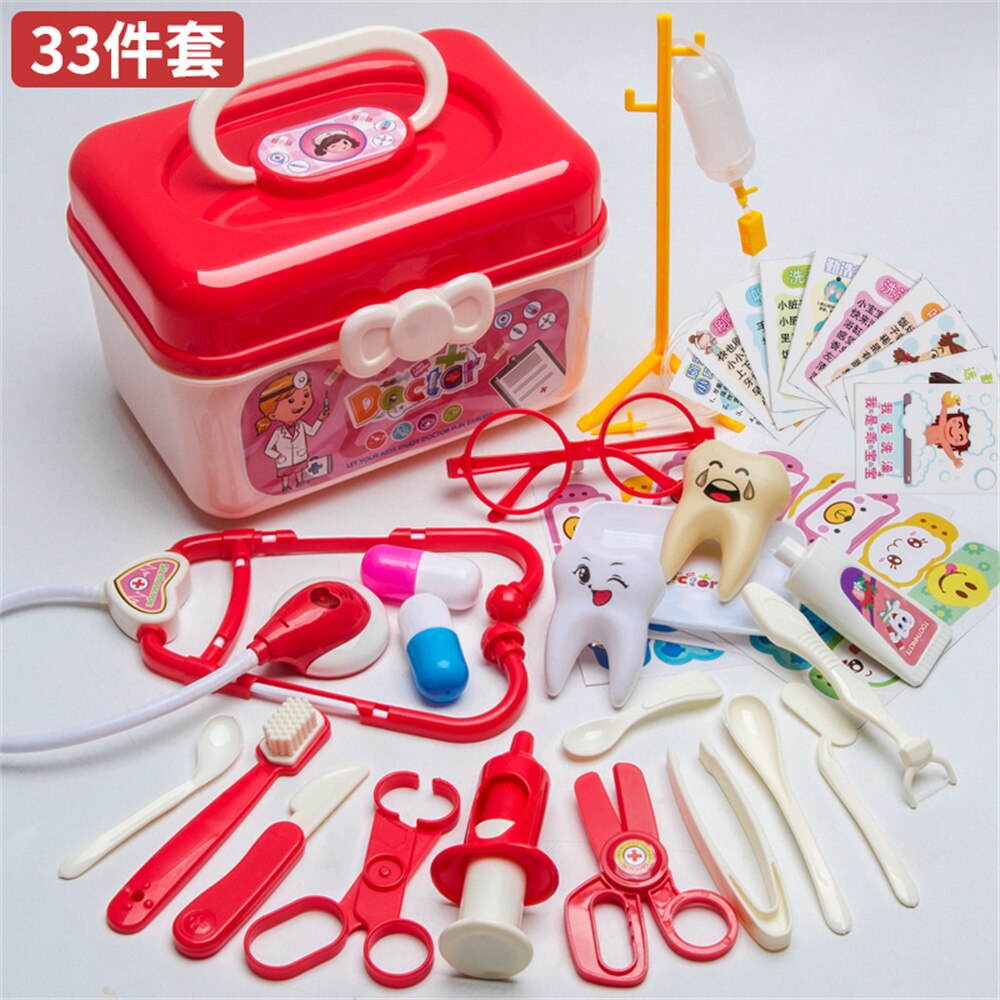 Doctor Toy Set Play House Toy Doctor Set Stethoscope Children Play House Storage Box Simulation Doctor Supplies Toy Boy Girl