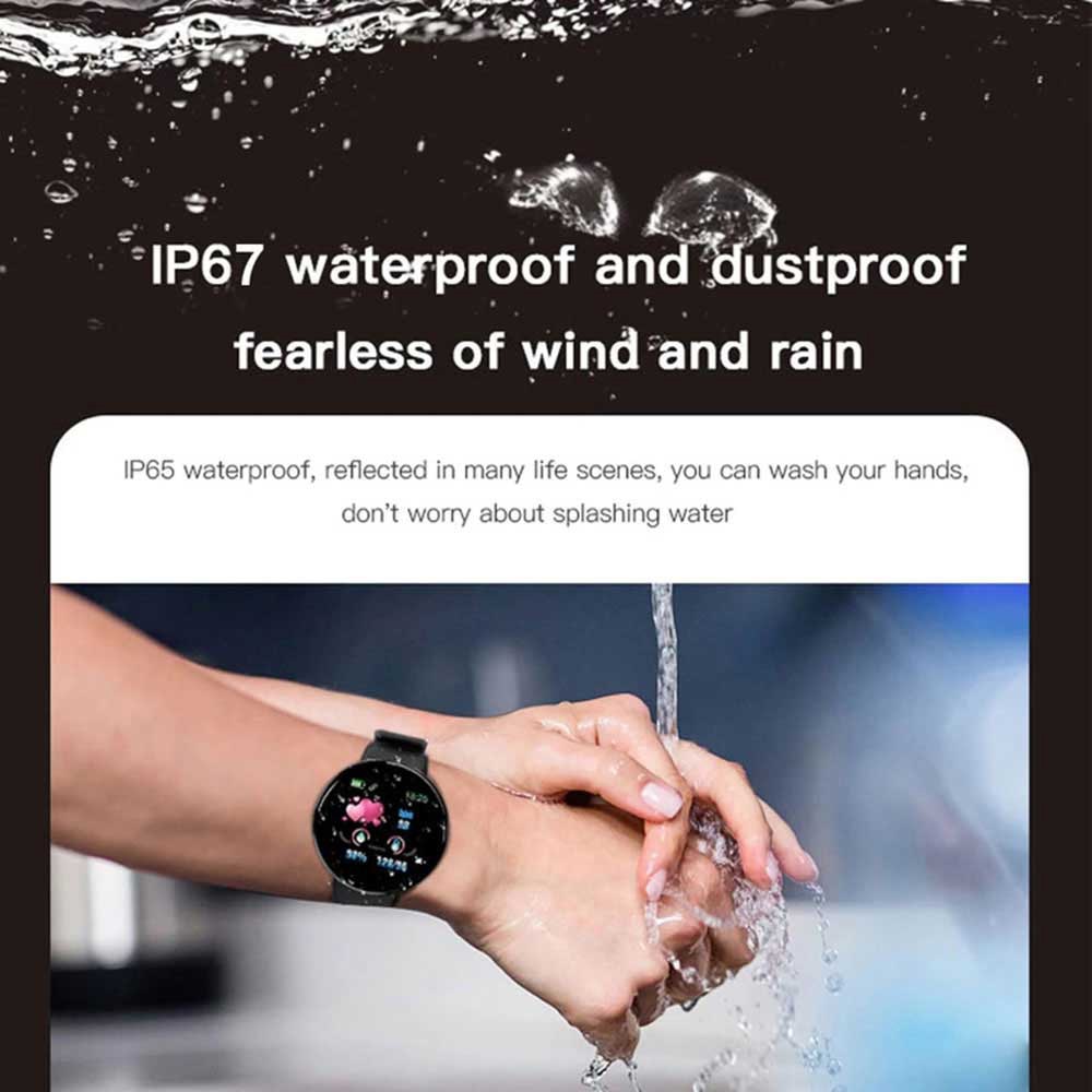 2Pcs D18 Smart Watch Men and women digital Watch Bluetooth Sports fitness tracker pedometer D18S smart watch for Android iOS