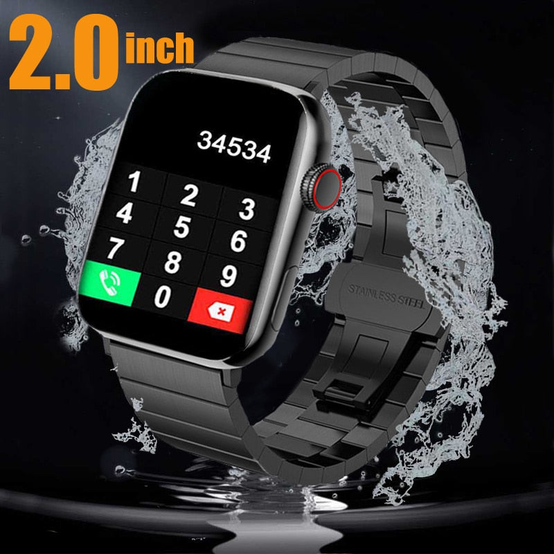 2.0 Inch Smart Watch Series 7 Woman Man 2022 X8 Max Supports Hebrew Calling Female Smartwatch Men Heart Rate Monito Watch + Box