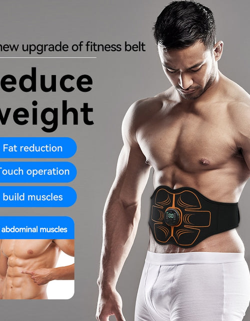 Load image into Gallery viewer, Abs Trainer EMS Abdominal Muscle Stimulator Electric Toning Belt USB Recharge Waist Belly Weight Loss Home Gym Fitness Equiment
