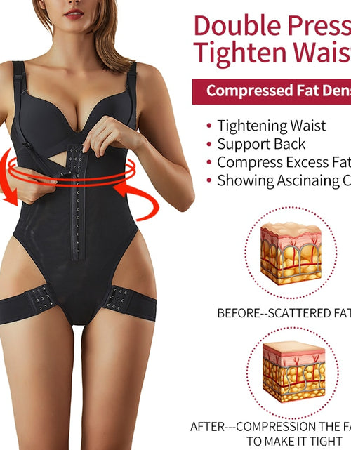 Load image into Gallery viewer, High Waist Thong Bodysuit Women Shapewear Tummy Control Panties Butt Lifter Firm Sculpting Body Shaper Waist Trainer Underwear
