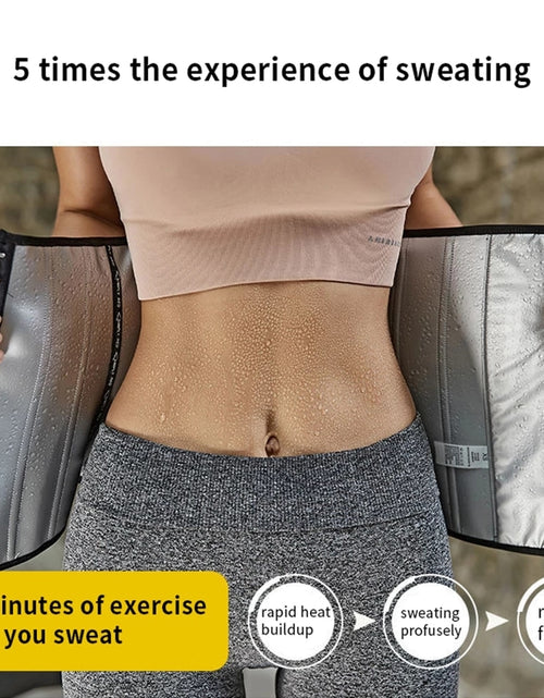 Load image into Gallery viewer, Sauna Sweat Belt Sweat To Lose Weight Woman Postpartum Waist Trainer Slimming Sheath Woman Flat Belly Fat Burning Girdle Woman
