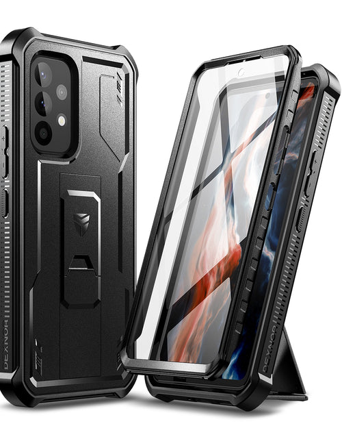 Load image into Gallery viewer, 360Full Body Bumper Military Grade Armor Shockproof Hard case with bracket For Samsung Galaxy A53 with Built in Screen Protector
