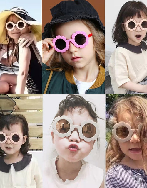 Load image into Gallery viewer, New Kids Sunglasses Children Round Flower Sunglasses Girls Boys Baby Sport Shades Glasses UV400 Outdoor Sun Protection Eyewear
