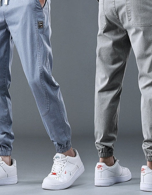 Load image into Gallery viewer, 2023 Spring Summer Cotton Jogger Pant Men Pants Harajuku Cargo Jeans Casual Harem Denim Korean Hip Hop Sweatpants Male Trousers
