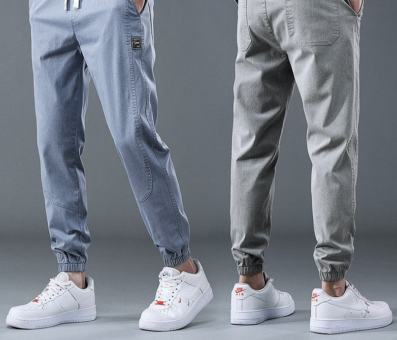 2023 Spring Summer Cotton Jogger Pant Men Pants Harajuku Cargo Jeans Casual Harem Denim Korean Hip Hop Sweatpants Male Trousers