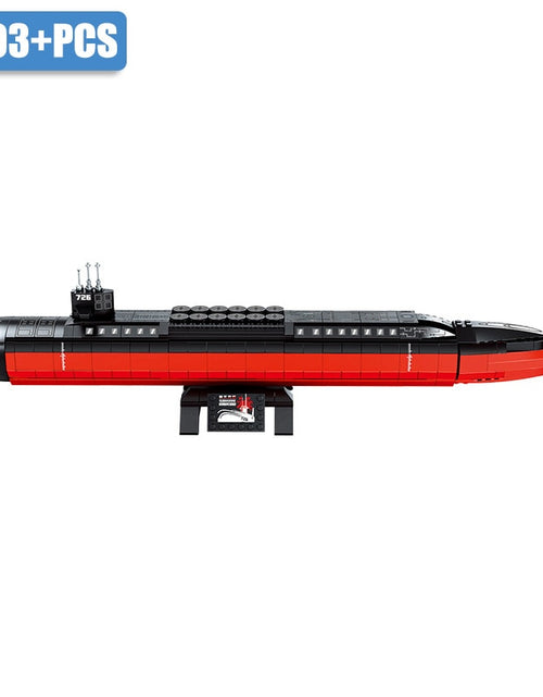 Load image into Gallery viewer, Military 1003pcs Ohio-class Nuclear Power Submarine Building Blocks Navy Battleship MOC Weapon Bricks Toys Gifts For Children
