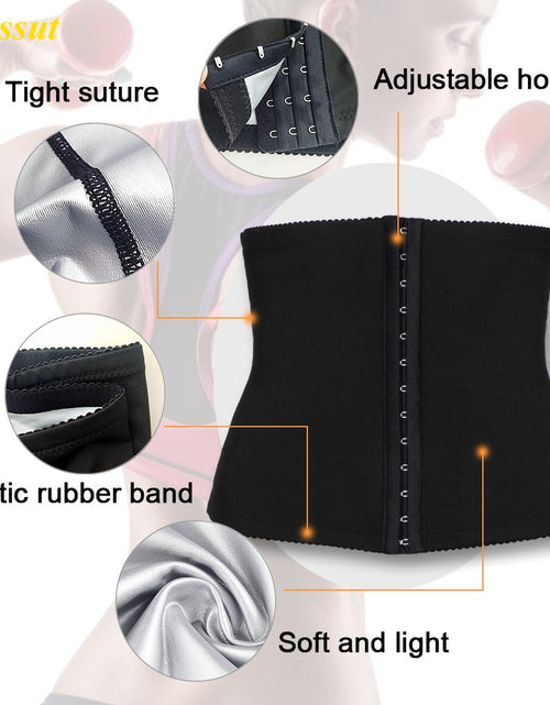 Load image into Gallery viewer, Sauna Waist Trainer for Women Hot Sweat Girdle Weight Loss Belly Belt Tummy Control Lady Body Shaper Fat Burning Workout
